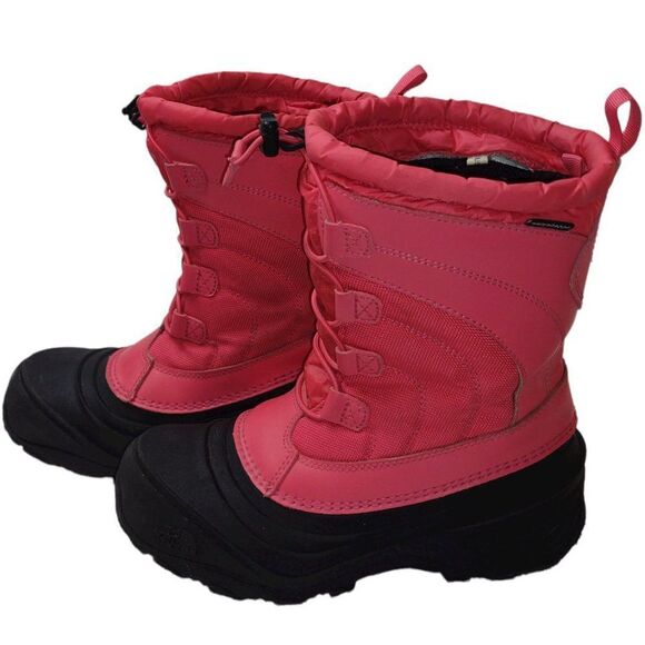 Girls North Face Alpenglow Waterproof Snow Boots with Thermofelt Liners Size US5 - Picture 2 of 12